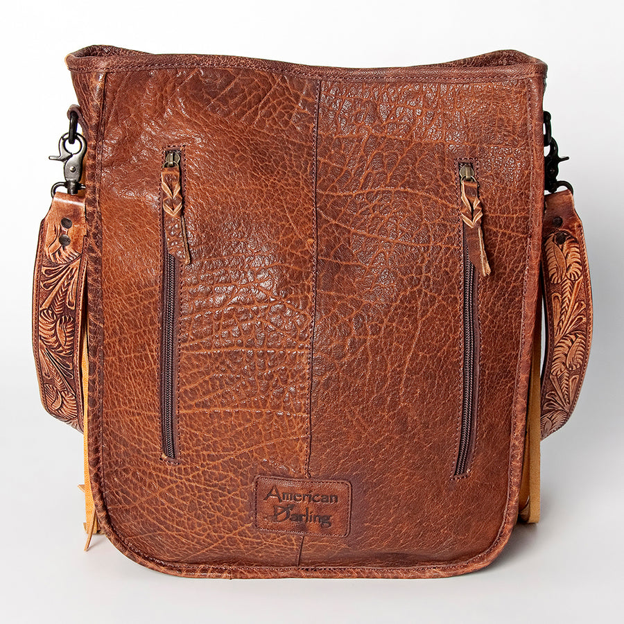 American Darling Large Cross Body Full Grain Genuine Leather Western Women Bag Handbag Purse | Crossbody for Cute