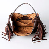 American Darling HOBO Hand Tooled Hair-on Genuine Leather women bag western handbag purse