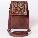 American Darling CELL PHONE HOLDER Hand Tooled Hair-on Genuine Leather women bag western handbag purse