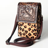 American Darling CELL PHONE HOLDER Hand Tooled Hair-on Genuine Leather women bag western handbag purse