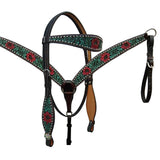 HILASON W. H. Headstall American Leather Dark Brown by Hilason – Cowboy and equestrian accessories