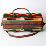 American Darling ADBG717 Duffel Saddle Blanket Genuine Leather Women Bag Western Handbag Purse