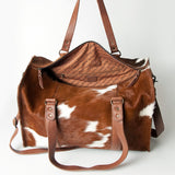 American Darling ADBG722 Duffel Hair-On Genuine Leather Women Bag Western Handbag Purse