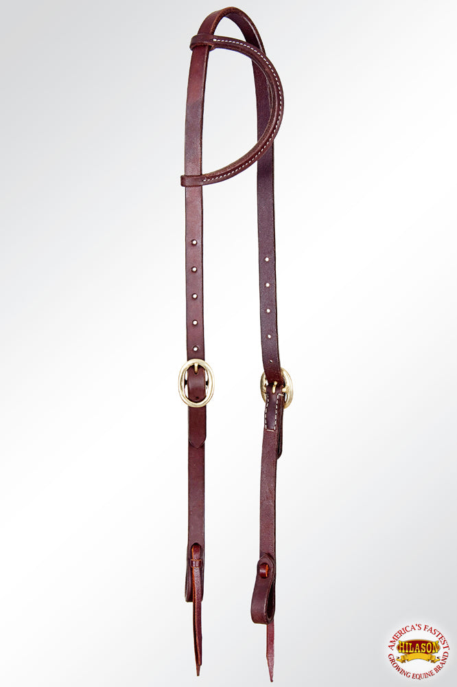 HILASON Western Horse One Ear Headstall Working Tack American Leather | for Horses Headstalls