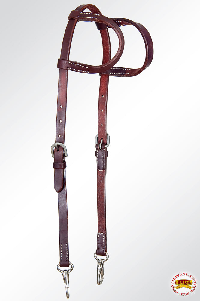 Hilason Western Horse Two Ear Headstall American Leather Working Tack