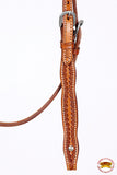 HILASON American Leather Horse Browband Headstall Working Tack Brown | for Horses Western Headstalls