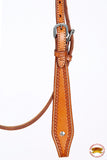 Hilason American Leather Horse Browband Headstall Working Tack Tan