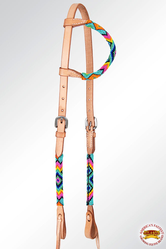 HILASON American Leather Horse One Ear Headstall Working Tack | for Horses Western Headstalls