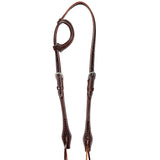 Hilason American Leather Horse One Ear Headstall Working Tack Hand Tooled