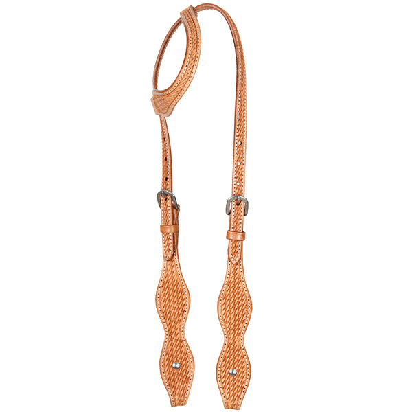 Hilason American Leather Horse One Ear Headstall Working Tack Tan - Uhorse