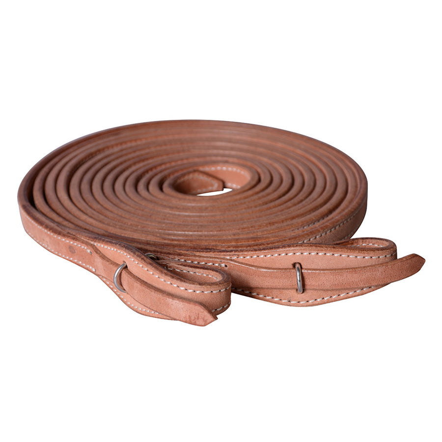 5/8 X 8 Ft HILASON American Leather Split Reins Brown by Hilason – Cowboy and equestrian accessories