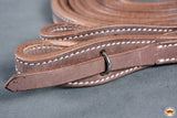 5/8 X 8 Ft Hilason American Leather Split Reins Chocolate