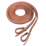 5/8 In X 8 ft Hilason W. H. Leather Split Reins Brown by Hilason – Cowboy and equestrian accessories