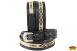 HILASON Western Genuine Leather Belt for Men Women Cowboy Cowgirl Handmade Unisex Full Grain Heavy Duty Engraved Buckle Belt