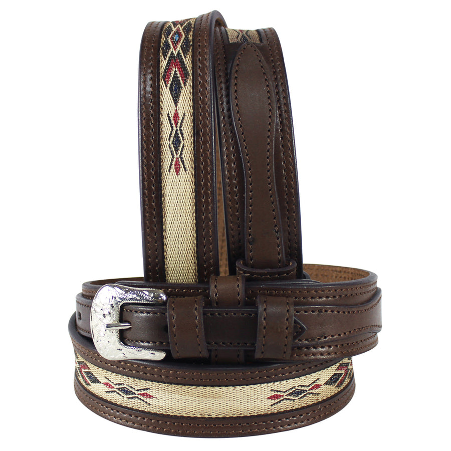 HILASON Western Genuine Leather Belt for Handmade Unisex Full Grain Heavy Duty Engraved Buckle Belt Dark Brown - Uhorse