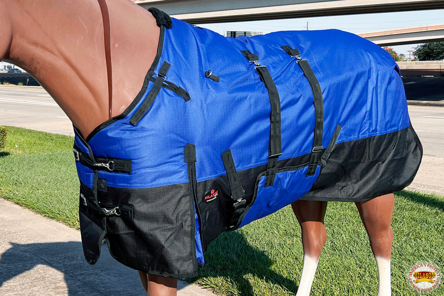 HILASON 1200D Winter Waterproof Poly Horse Blanket Belly Wrap | Turnout Blankets for Horses