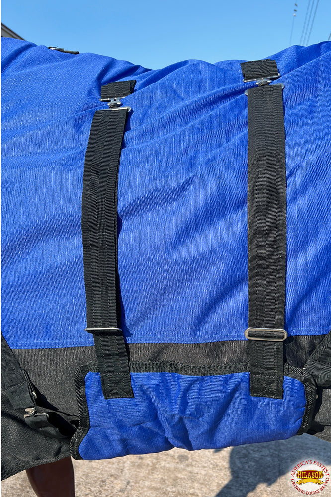 HILASON 600D Winter Waterproof Poly Horse Blanket Belly Wrap | Turnout Blankets for Horses