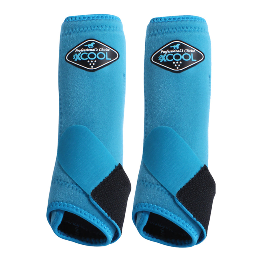 Professionals Choice 2XCOOL H. Sports Front Boots Pair Pacific Blue – by Hilason – Cowboy and equestrian accessories
