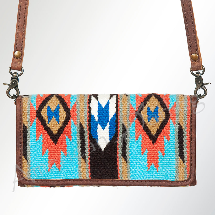 American Darling Western Wallet Bag Hair-On Cowhide Genuine Vegetable Tanned Leather Travel Clutch with YKK Zipper