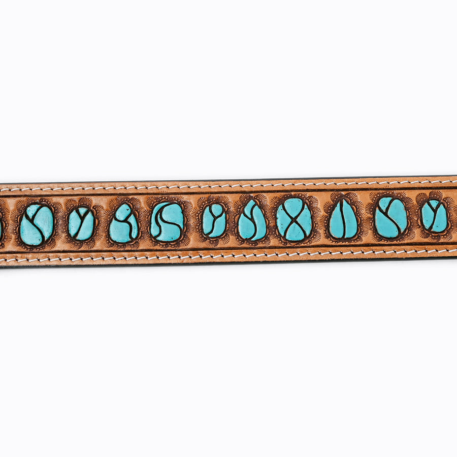 American Darling Beautifully Hand Tooled Tan Genuine Leather Belt Men and Women Western with Removable Buckle