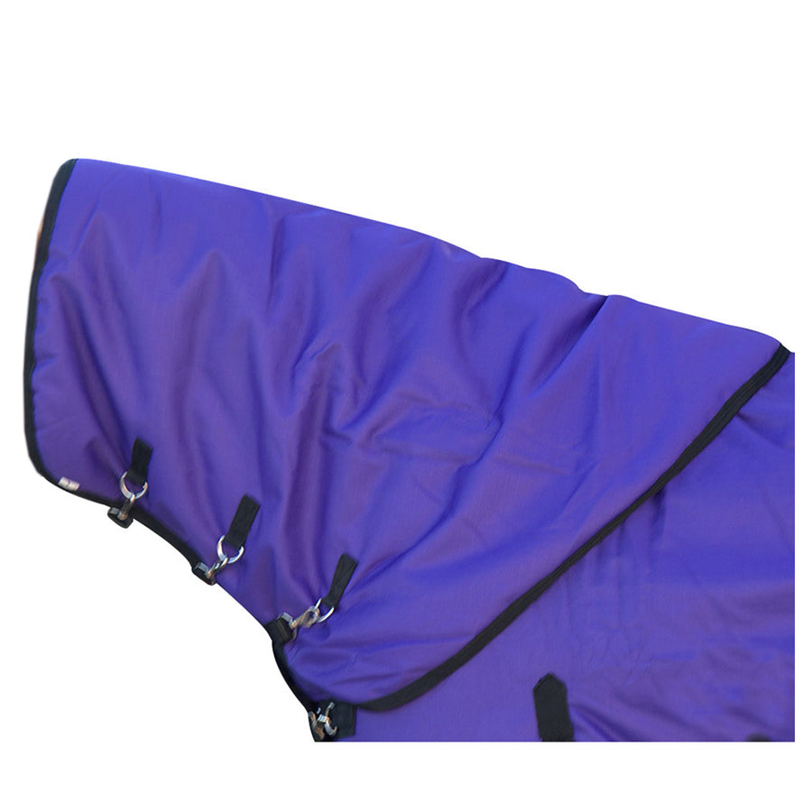Hilason 600D Winter Waterproof Poly Turnout Horse Hood Neck Cover Purple - Hilason