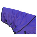 Hilason 600D Winter Waterproof Poly Turnout Horse Hood Neck Cover Purple - Hilason