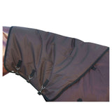 Hilason 600D Winter Waterproof Poly Turnout H. Hood Neck Cover Brown – by Hilason – Cowboy and equestrian accessories