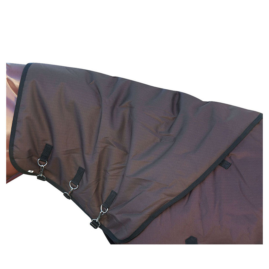 Hilason 600D Winter Waterproof Poly Turnout Horse Hood Neck Cover Brown - Uhorse