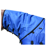 Hilason 600D Winter Waterproof Poly Turnout H. Hood Neck Cover Blue – by Hilason – Cowboy and equestrian accessories