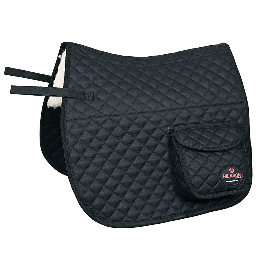 HILASON Western Horse Luxury Quilted Saddle Pads With Pockets - Uhorse