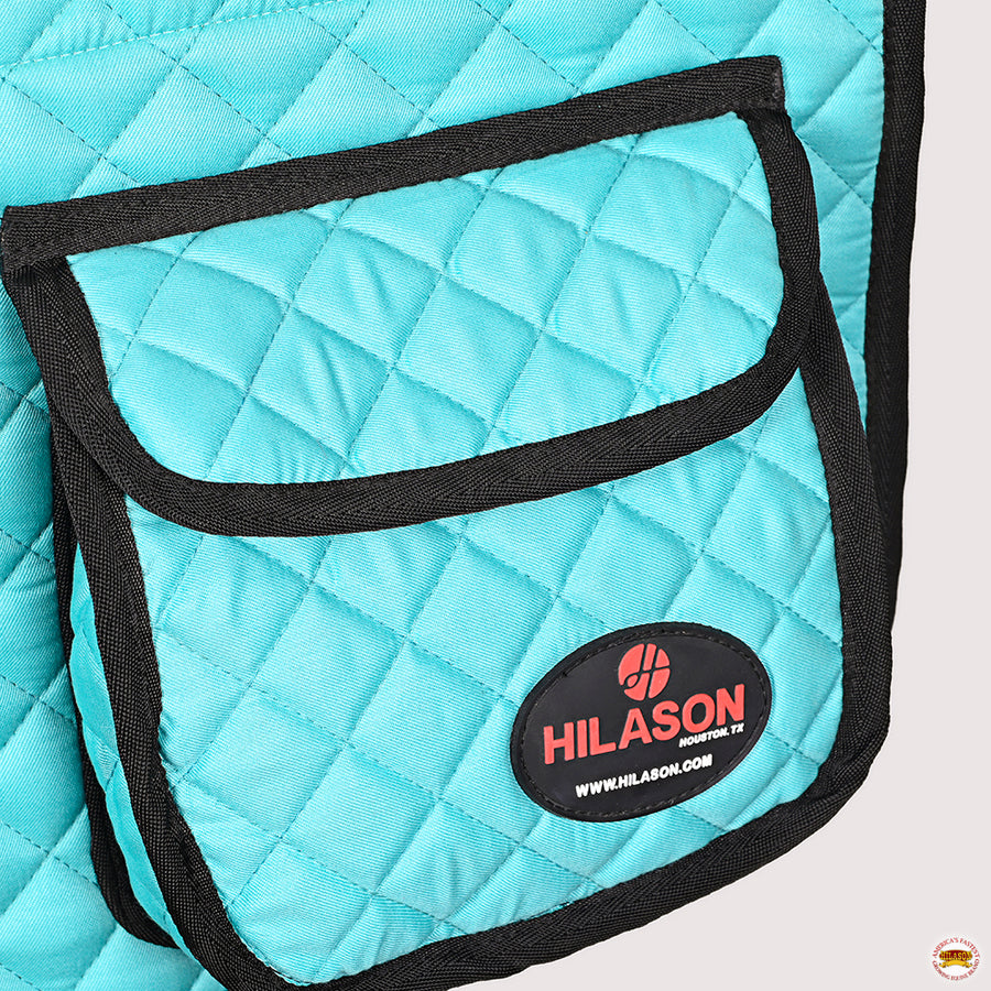 HILASON Western Horse Luxury Quilted Saddle Pads with Pockets | Pad