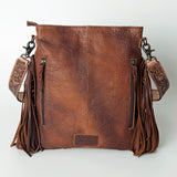 ADBGS192I American Darling Hand Tooled Hair On Genuine Leather Women Bag Western Handbag Purse