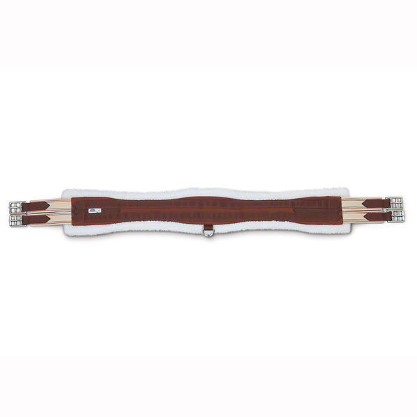 Passport Contoured English H. Girth W/ 2 Elastic Ends Brown by Hilason – Cowboy and equestrian accessories