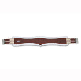 38 in Passport Contoured English Horse Girth with 2 Elastic Ends Brown - Uhorse