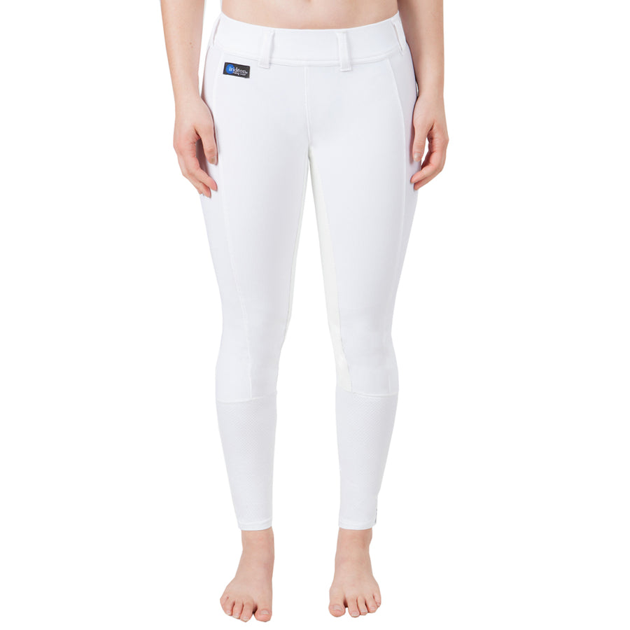 Large Irideon Cadence Stretch Cord Breeches Long Full Seat White - Uhorse