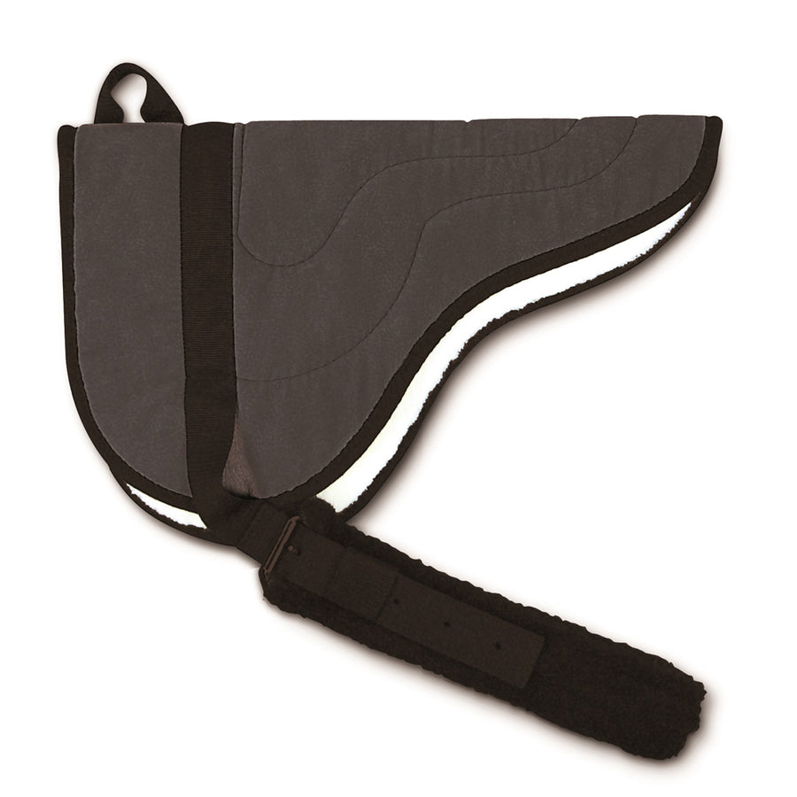 MicroSuede Horse Saddle Pad Bareback Ultra Soft Slate - Uhorse