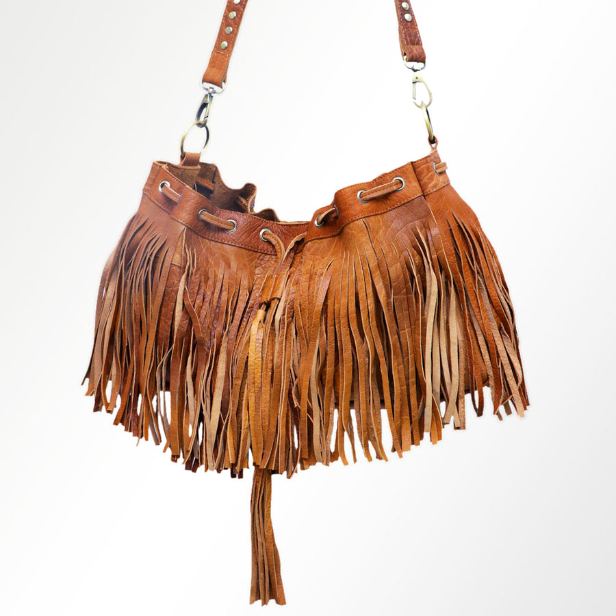 American Darling Bucket full Grain Genuine Leather Western Women Bag Handbag Purse | Travel Bags College Casual - Uhorse