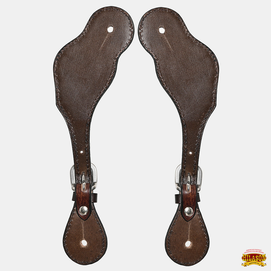HILASON Hand-Tooled Leather Spur Straps for Men & Women – Western Design, Adjustable Fit