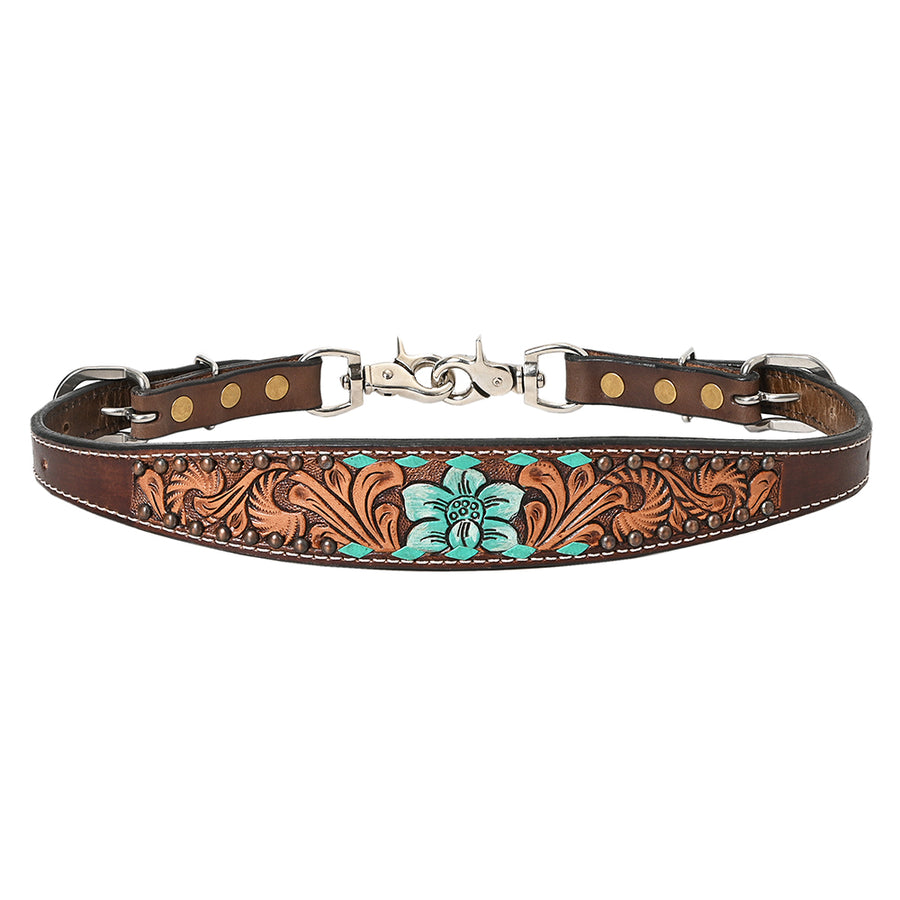 24-27 In HILASON Horse Leather Wither Strap Brown Tan - Uhorse