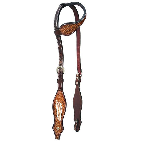 HILASON Western HorseHeadstall Breast Collar One Headstall American Leather Tack Set - Uhorse