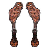 Hilason Leather H. Riding Spur Strap W. Floral by Hilason – Cowboy and equestrian accessories