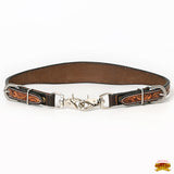 HILASON Western Horse Floral Headstall Breast Collar One Headstall Spur Strap Wither Strap American Leather Tack Set