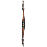 HILASON Western Horse Floral Headstall Breast Collar One Headstall Spur Strap Wither Strap American Leather Tack Set