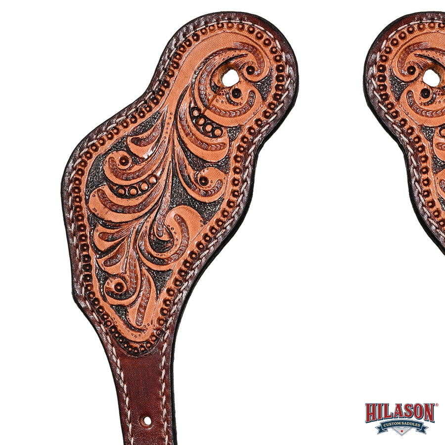 HILASON Hand-Tooled Leather Spur Straps for Men & Women – Western Design, Adjustable Fit