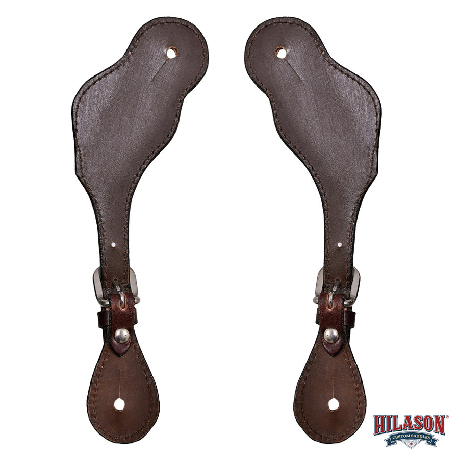HILASON Hand-Tooled Leather Spur Straps for Men & Women – Western Design, Adjustable Fit