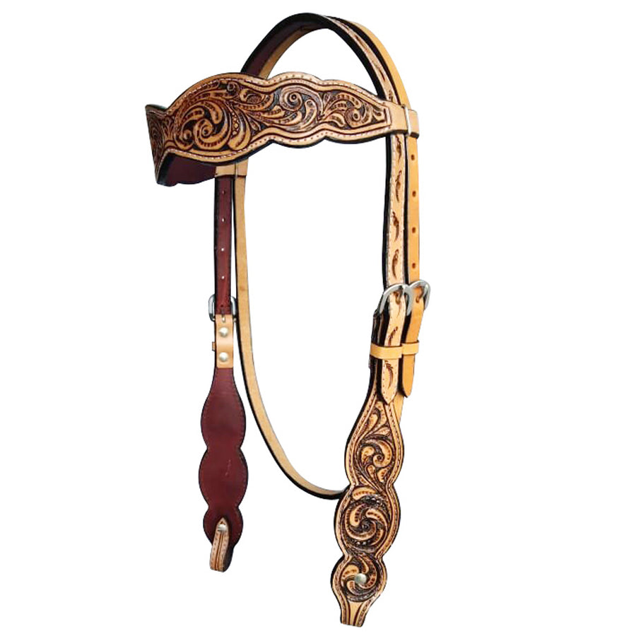 HILASON Western Horse Headstall American Leather - Uhorse