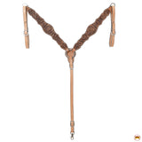 HILASON Western Horse Floral Headstall Breast Collar One Headstall American Leather Tack Set