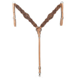 HILASON Western Horse Floral Headstall Breast Collar One Headstall American Leather Tack Set