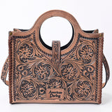 American Darling ADBG500 Tote Hand Tooled Genuine Leather Women Bag Western Handbag Purse