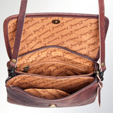 American Darling Genuine Leather Crossbody Bag for Women Vintage Style Flap Shoulder Purse Handcrafted Sling Bag